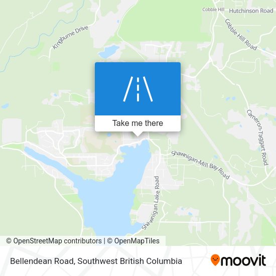 Bellendean Road map