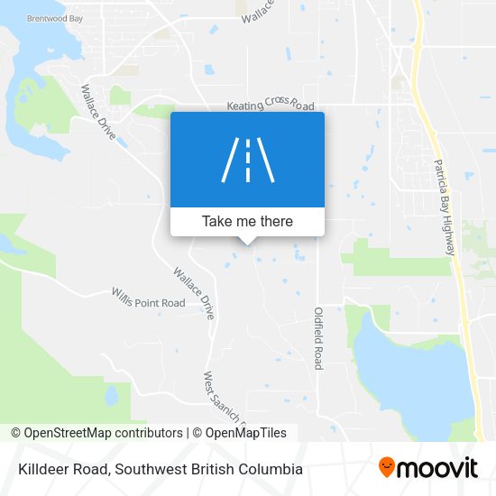 Killdeer Road map