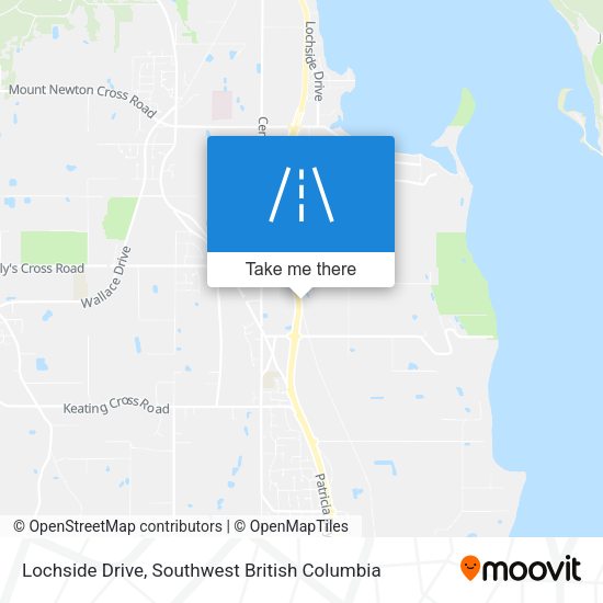 Lochside Drive map