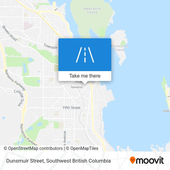 Dunsmuir Street map