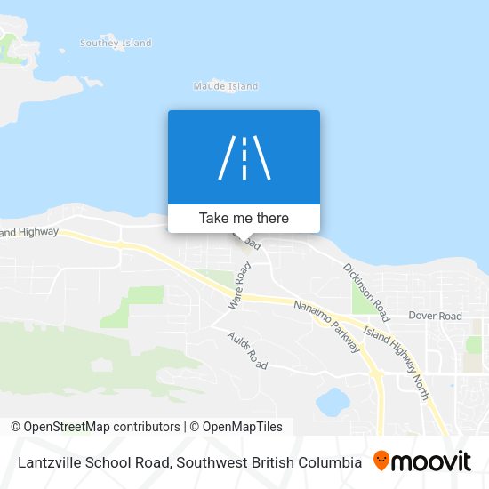 Lantzville School Road map