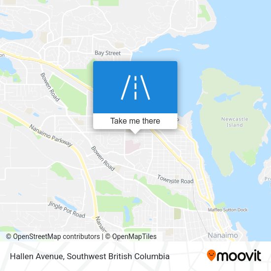Hallen Avenue map