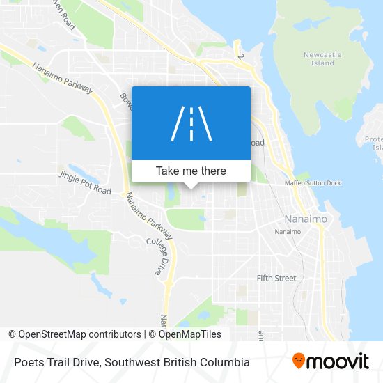 Poets Trail Drive map