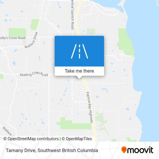 Tamany Drive map