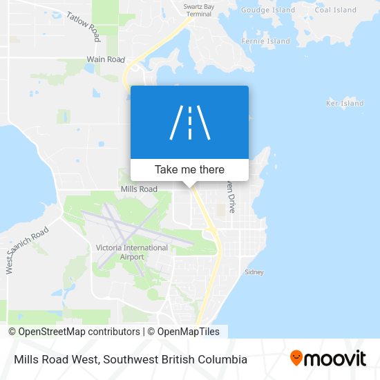 Mills Road West map