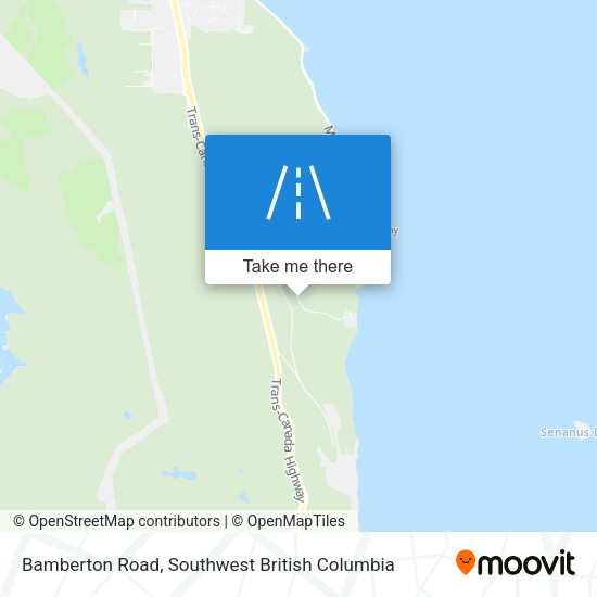 Bamberton Road map