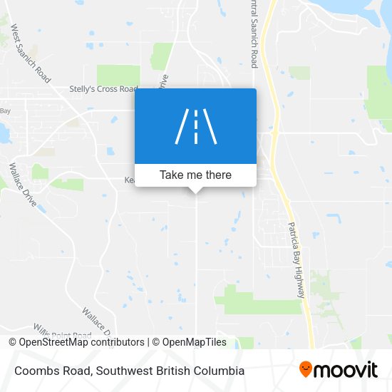 Coombs Road map
