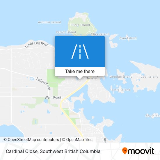 Cardinal Close map