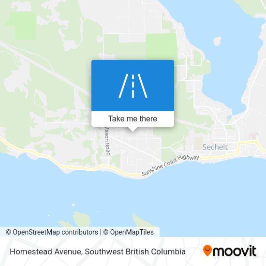 Homestead Avenue map