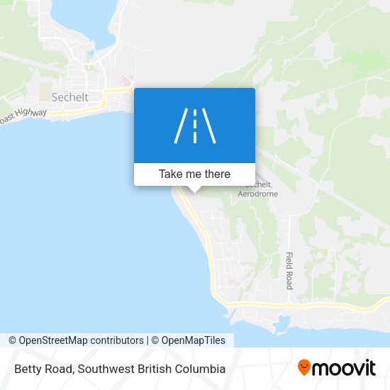 Betty Road map