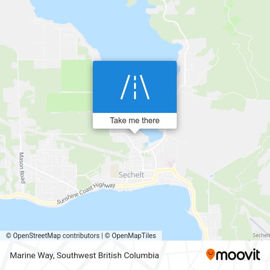 Marine Way map