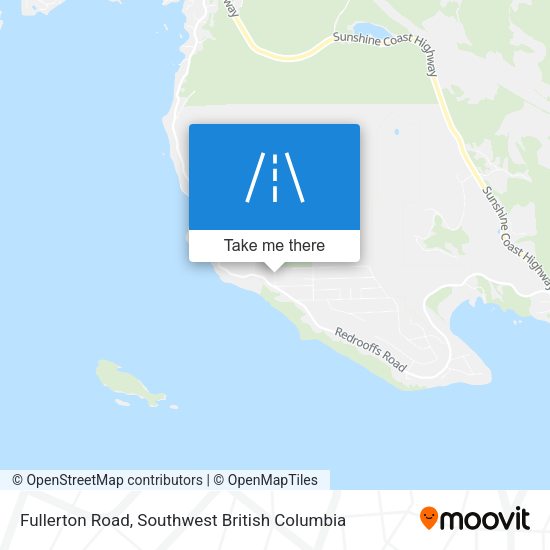 Fullerton Road map