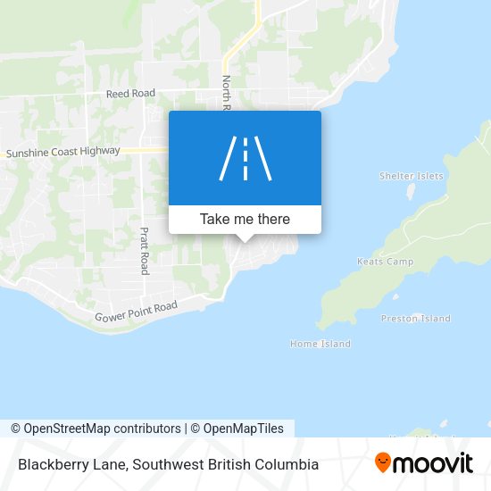 Blackberry Lane map