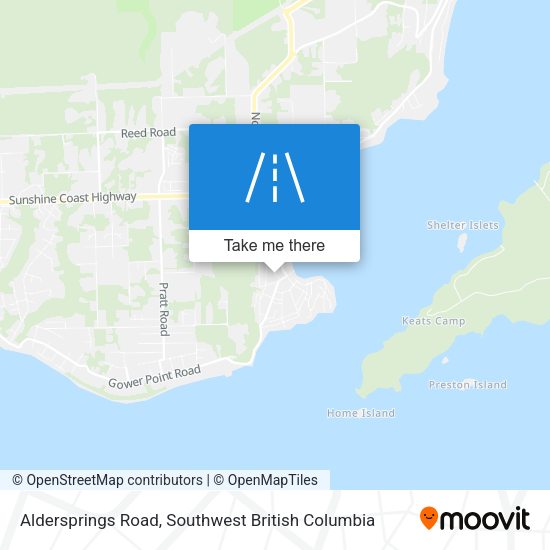 Aldersprings Road map