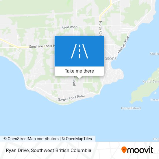 Ryan Drive map