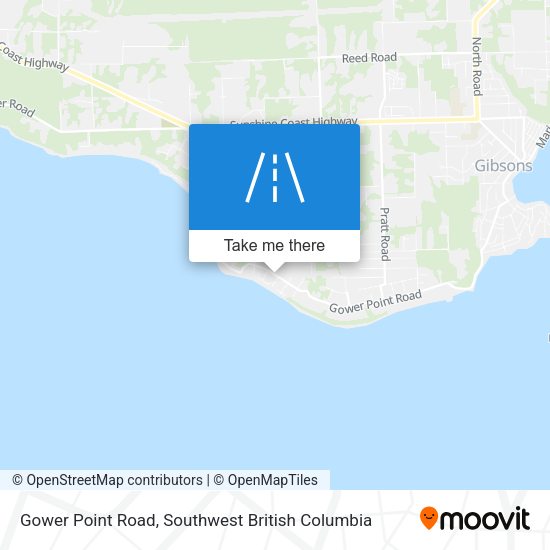 Gower Point Road map
