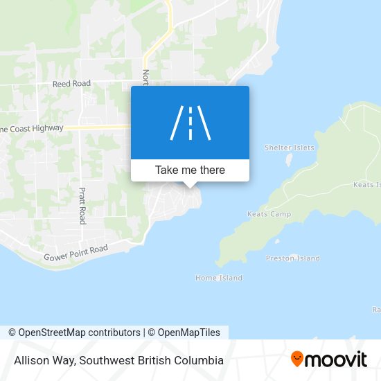Allison Way map