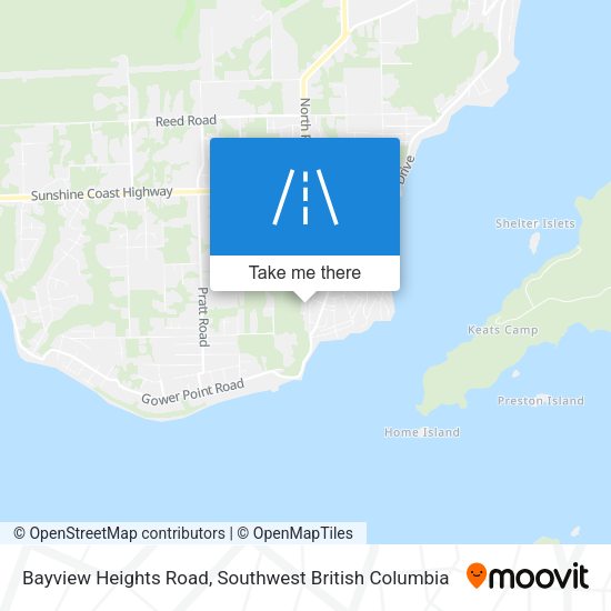 Bayview Heights Road map