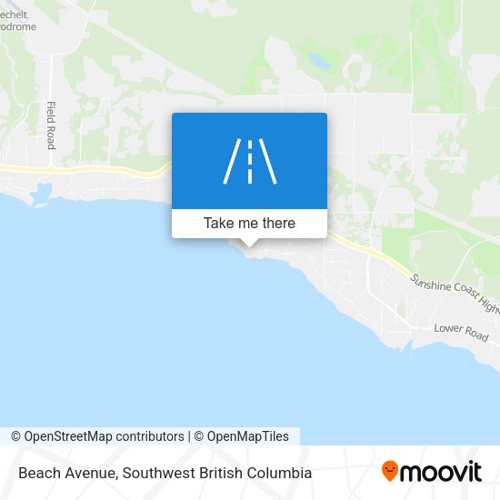 Beach Avenue map