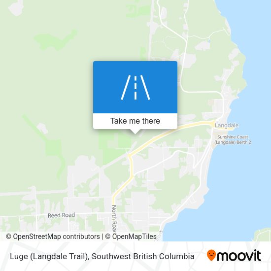 Luge (Langdale Trail) map