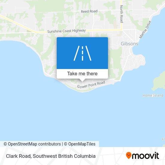 Clark Road map