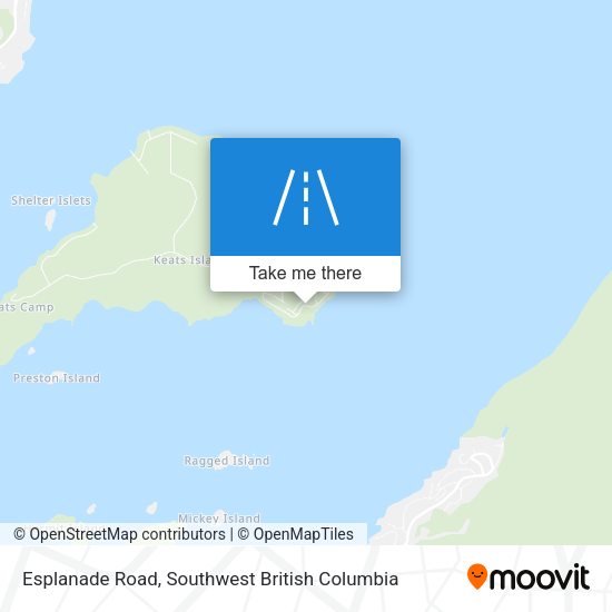 Esplanade Road map