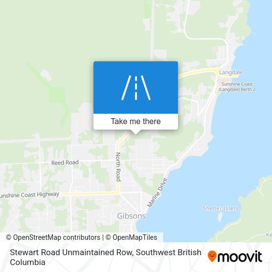 Stewart Road Unmaintained Row map