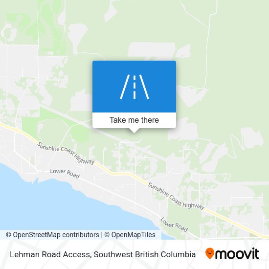 Lehman Road Access map