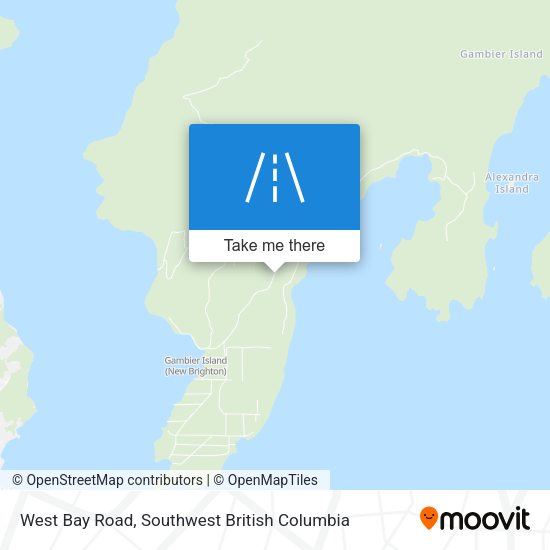 West Bay Road map
