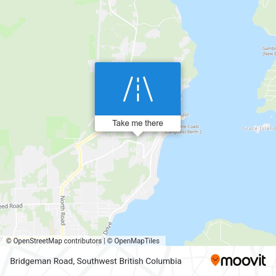 Bridgeman Road map