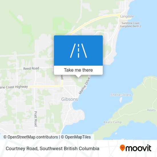 Courtney Road map