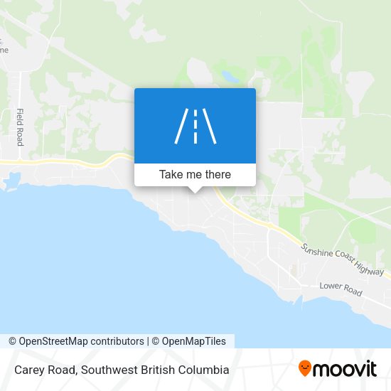 Carey Road map