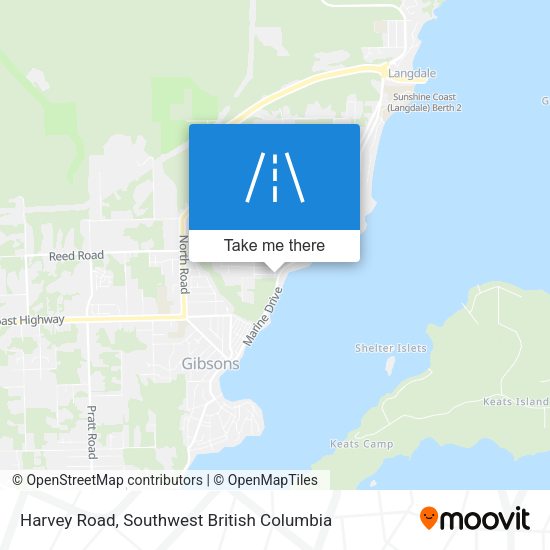 Harvey Road map
