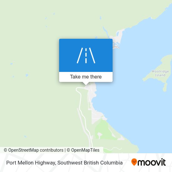 Port Mellon Highway map