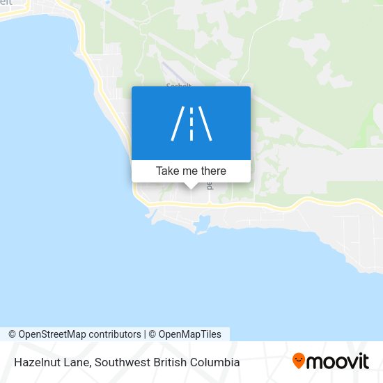 Hazelnut Lane map