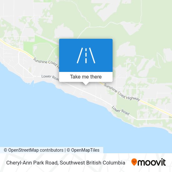 Cheryl-Ann Park Road map