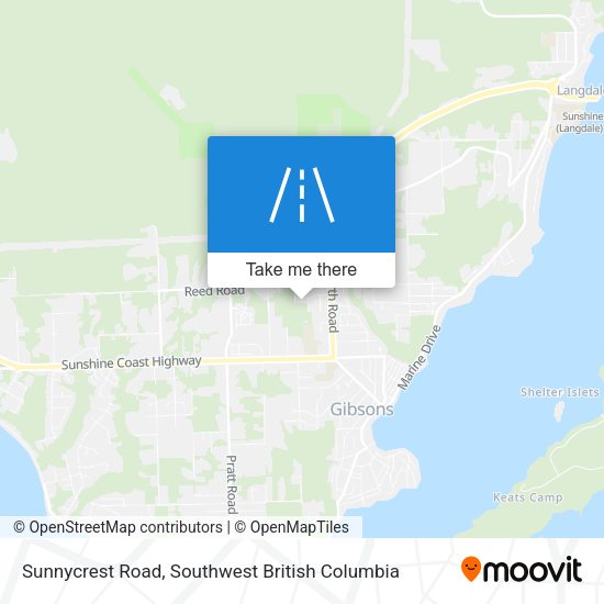 Sunnycrest Road map