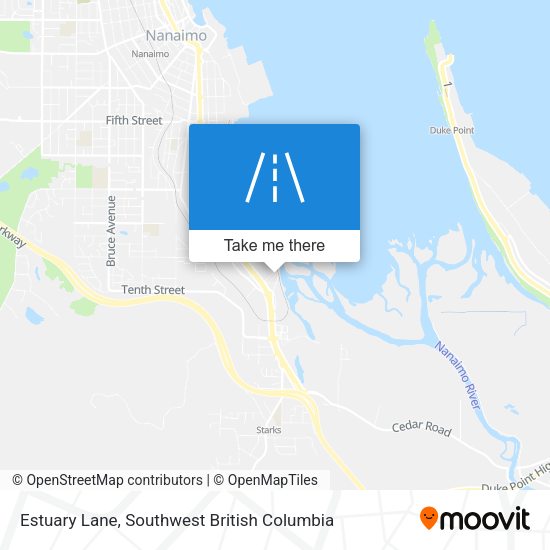 Estuary Lane map