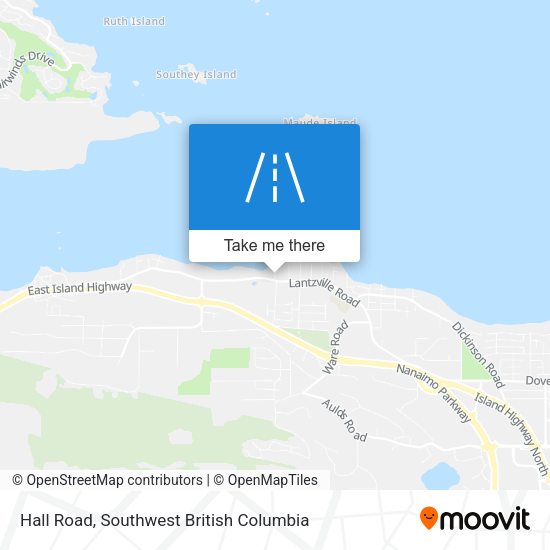 Hall Road map