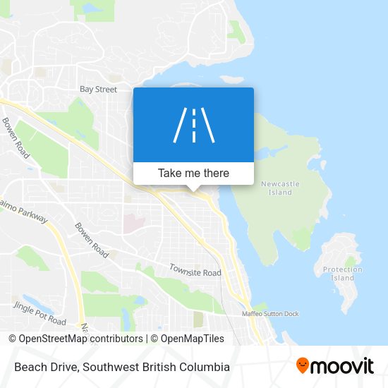 Beach Drive map