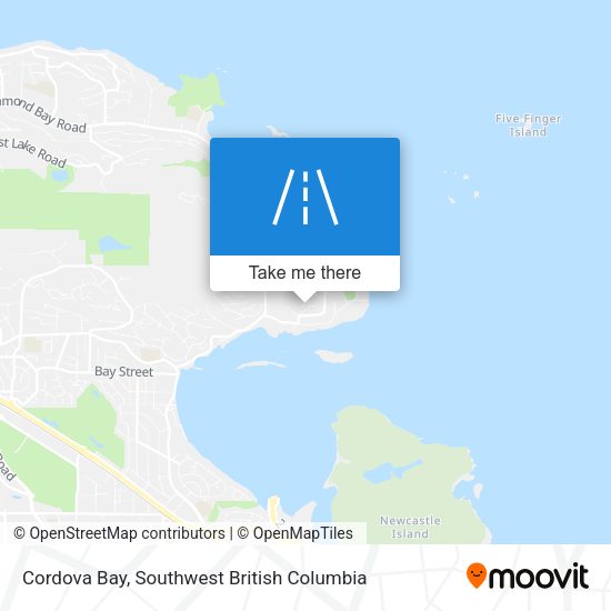 Cordova Bay map