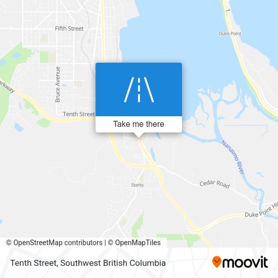 Tenth Street map
