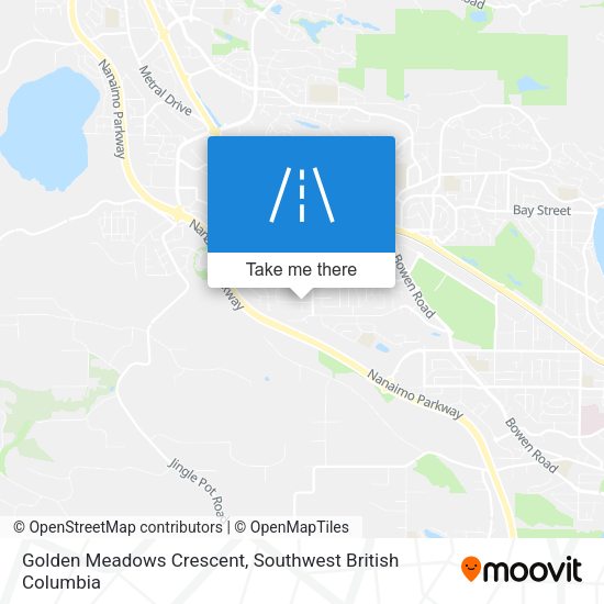 Golden Meadows Crescent map