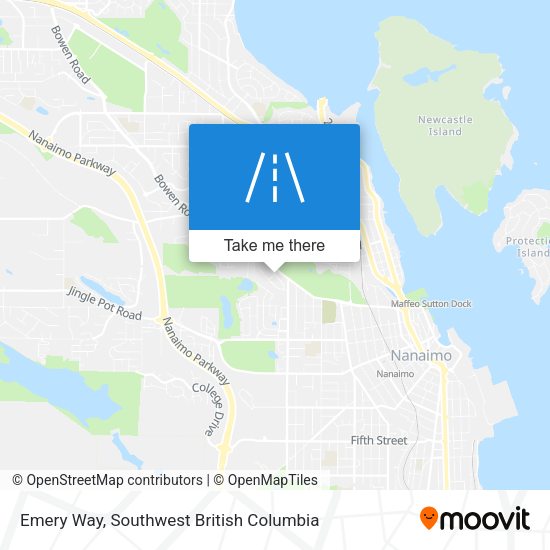 Emery Way map