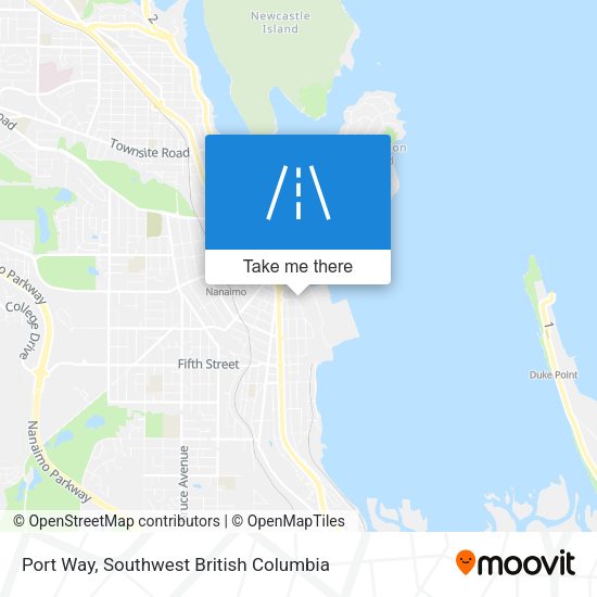 Port Way map