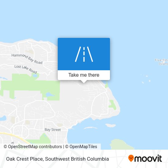 Oak Crest Place map