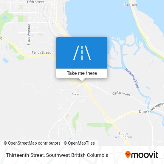 Thirteenth Street map