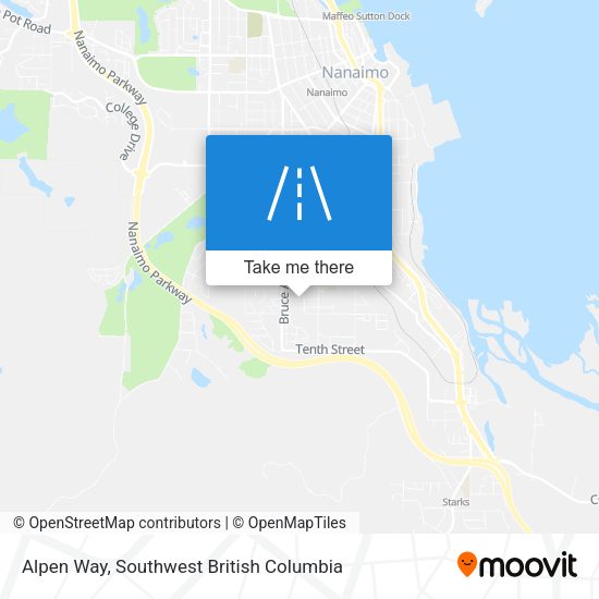 Alpen Way map
