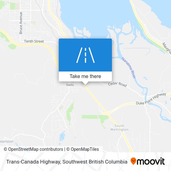 Trans-Canada Highway map