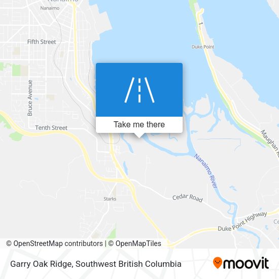 Garry Oak Ridge map